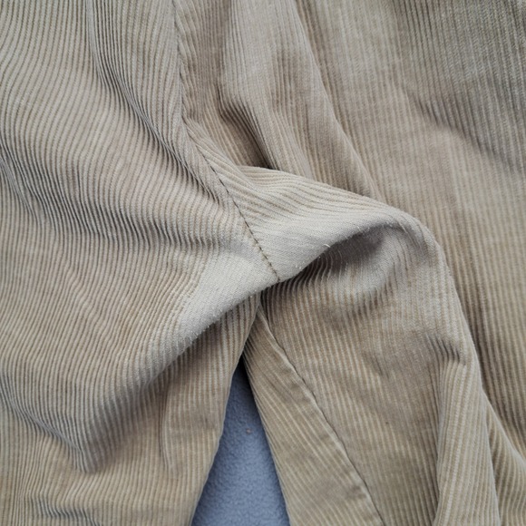 Vintage Polo Ralph Lauren Mens 36x34 Corduroy Pleated Pants Tan Y2K 90s - Picture 13 of 14